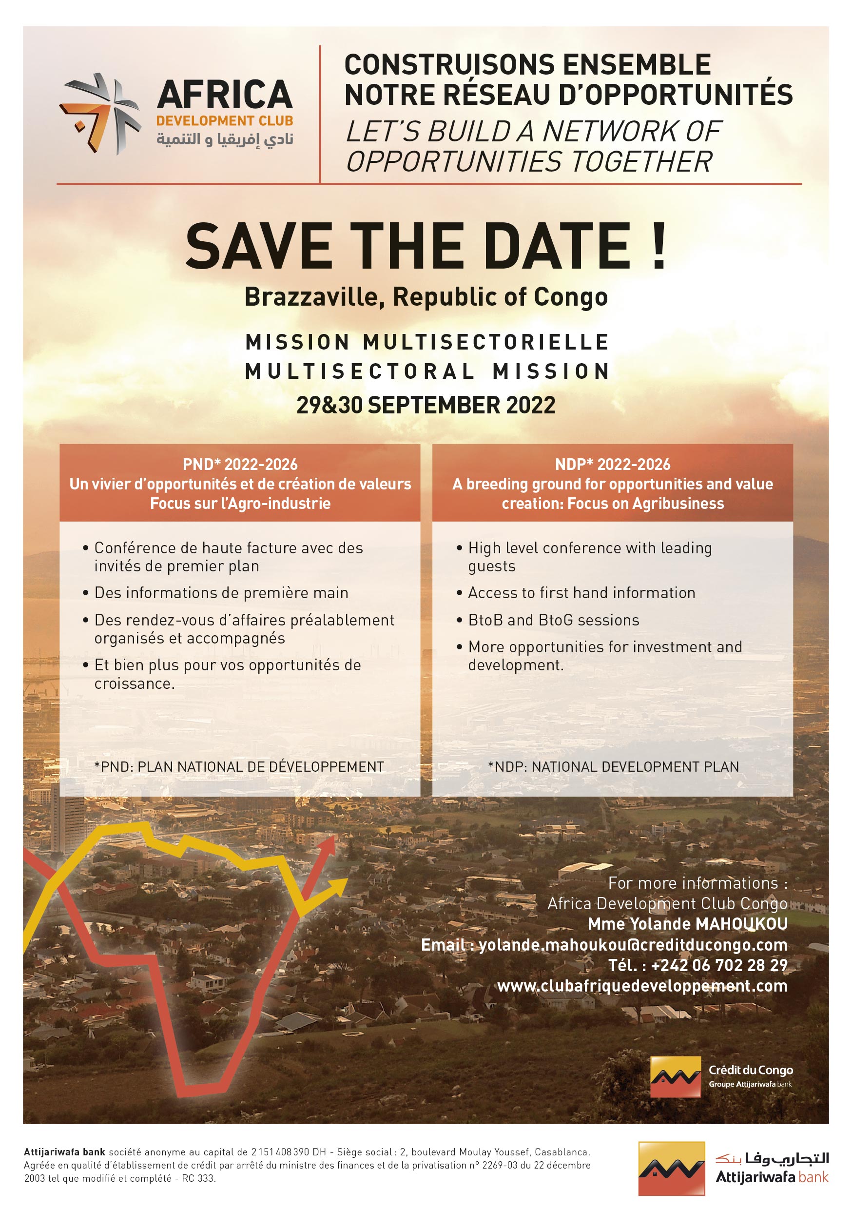 Save the Date ! Mission Multisectorielle Congo 